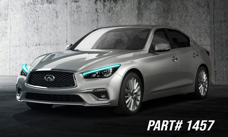 ORACLE Lighting Oracle 14-21 Infiniti Q50 RGB+W Headlight DRL Kit - ColorSHIFT w/ Simple Controller