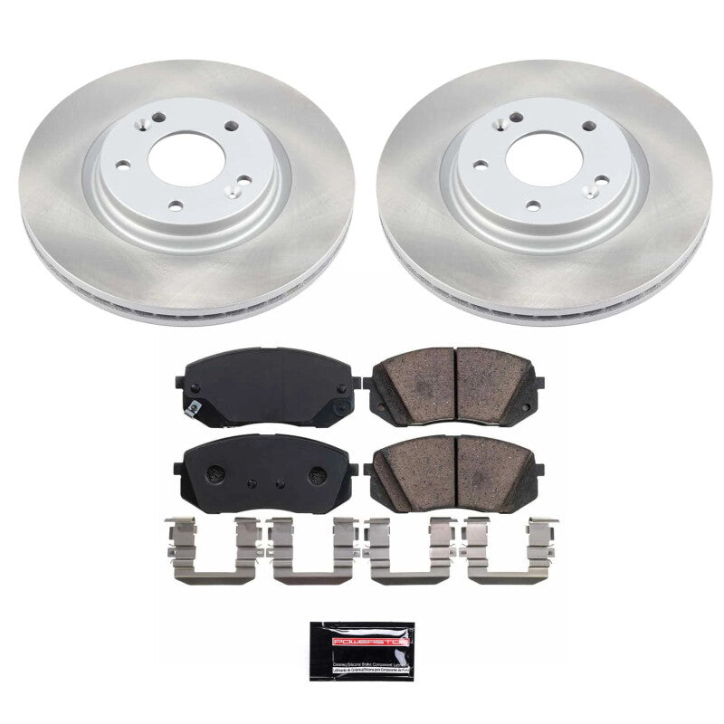 PowerStop Power Stop 16-20 Kia Optima Front Semi-Coated Rotor Kit