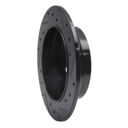R1 Concepts R1 83-95 Mercedes-Benz 300CE Rear Left Drilled & Slotted Black Brake Rotor