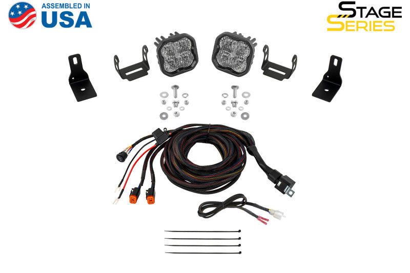 Diode Dynamics 2022+ Ford Maverick SS3 Sport Stage Series Ditch Light Kit White Combo