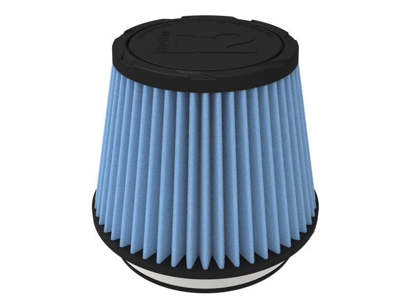 aFe POWER Universal Clamp-On Air Filter w/ D2 Dura-Dry Media - 5in F x 6.5in B x 4.75in T x 5in H