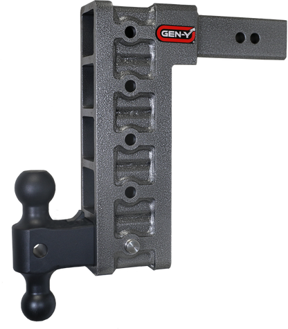 GEN-Y Hitch Gen-Y Mega Duty 2.5in Shank 12in Drop 3K TW 21K Hitch w/GH-061 Dual-Ball