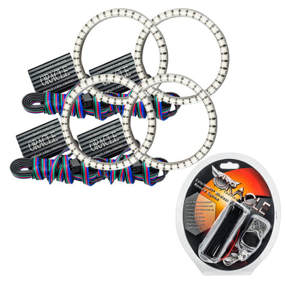 ORACLE Lighting Oracle Ariel Atom 03-18 LED Dual Waterproof Halo Kit - ColorSHIFT