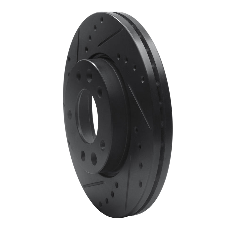 R1 Concepts R1 02-02 Kia Sedona Front Left Drilled & Slotted Black Brake Rotor