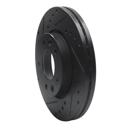 R1 Concepts R1 02-02 Kia Sedona Front Left Drilled & Slotted Black Brake Rotor