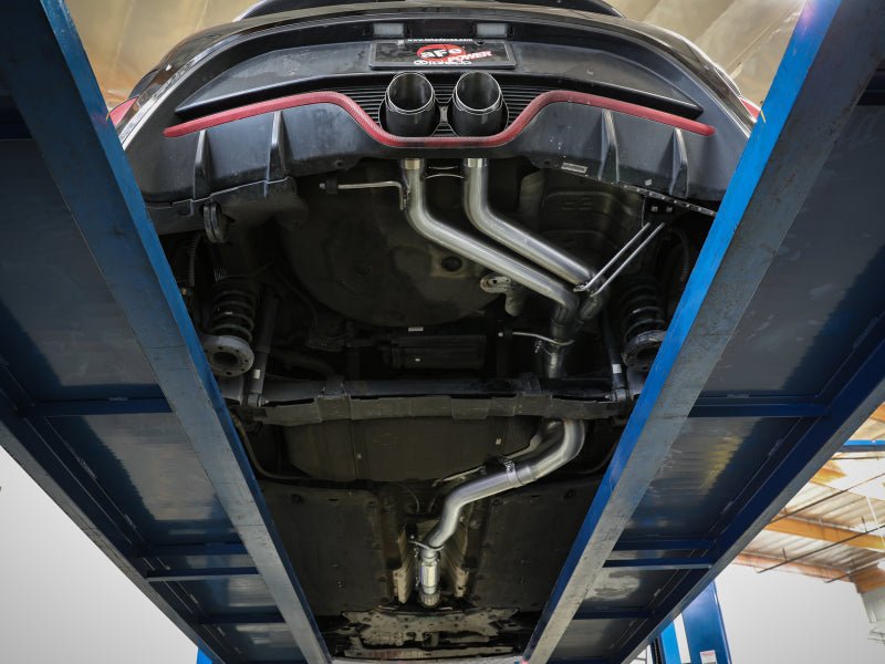 aFe Takeda 2-1/2in to 3in SS-304 Cat-Back Exhausts w/ Black Tip 13-17 Hyundai Veloster L4-1.6L