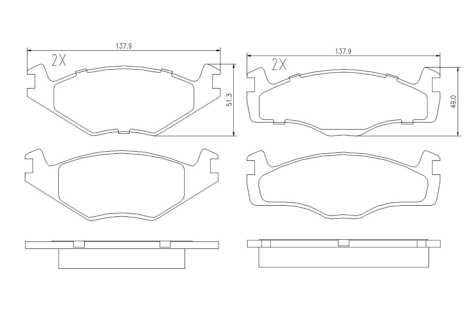 BOGAP A8210146 Brake Pad Set, Disc Brake | ML Performance Car Parts