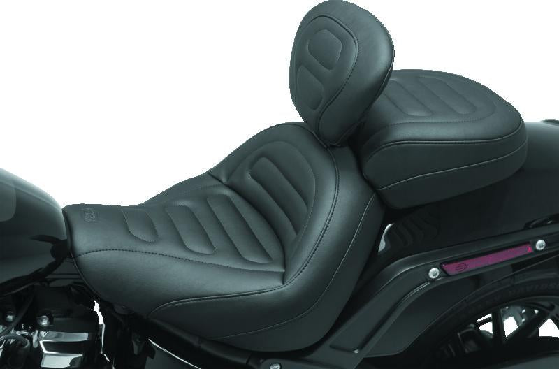 Mustang Motorcycle Mustang 04-21 Harley Sportster Duke 1PC Seat Regal - Black