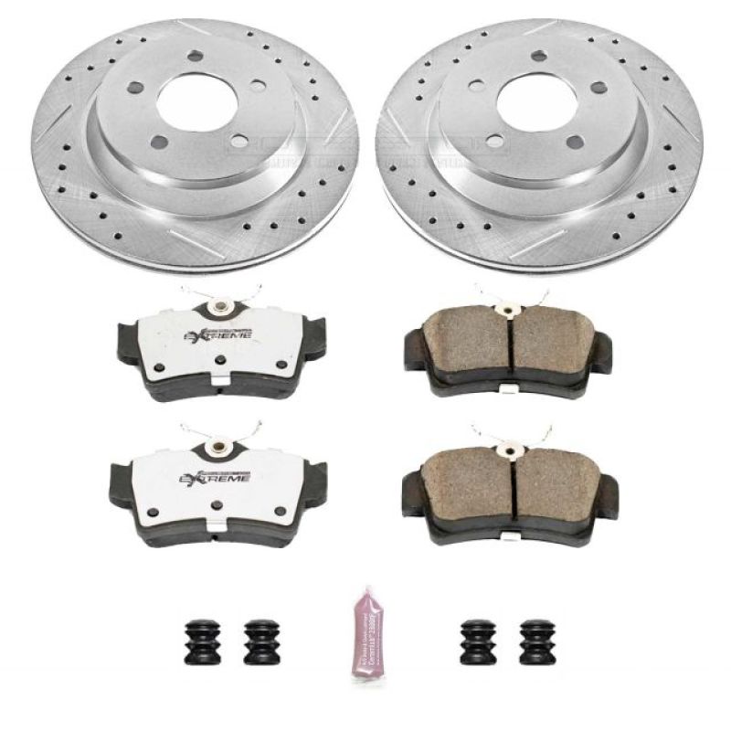 PowerStop Power Stop 94-99 Ford Mustang Rear Z26 Street Warrior Brake Kit