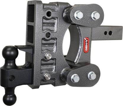 GEN-Y Hitch Gen-Y The Boss Torsion-Flex 2.5in Shank 6in Drop 3.5K Hitch w/GH-0161 Dual-Ball/Pintle Lock