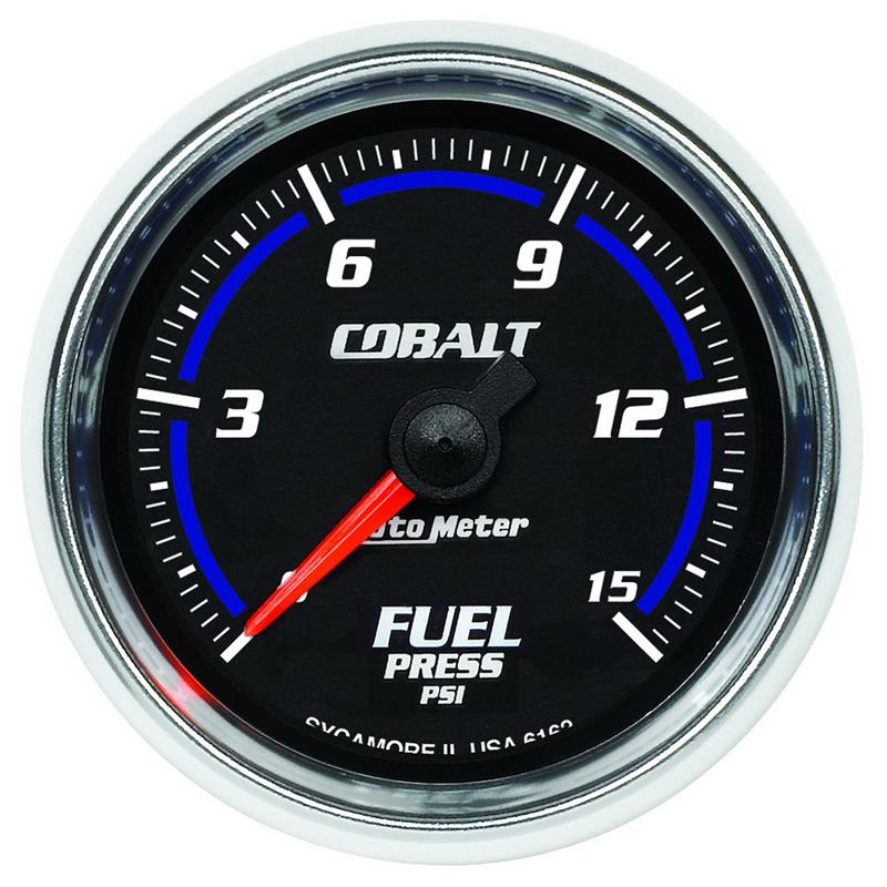 Autometer Cobalt 52mm 15 PSI Electronic Fuel Pressure Gauge
