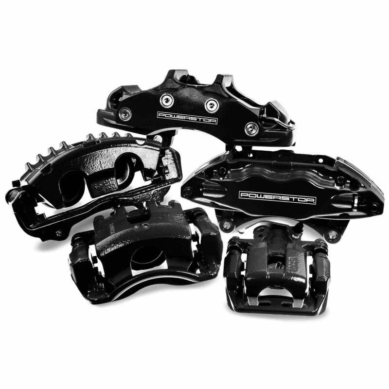 PowerStop Power Stop 11-18 Ram 1500 Rear Black Calipers - Pair (w/Bracket)