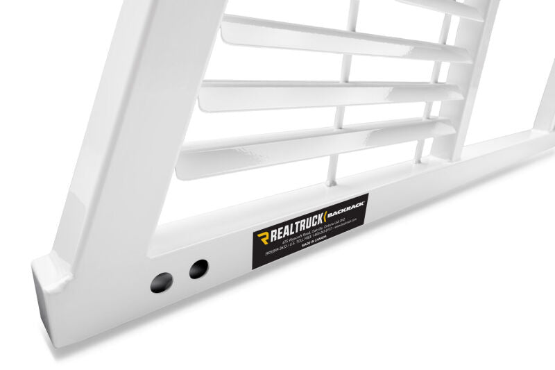 BackRack 99-23 Ford F-250/350 SD Louvered Rack Frame ONLY (Req. HW) - White