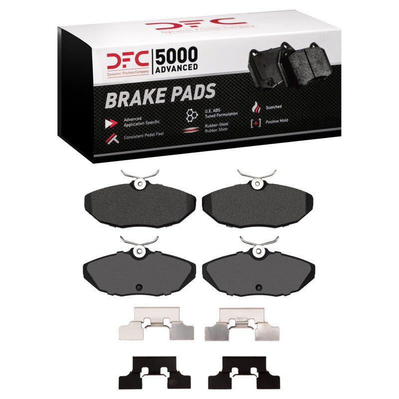DFC 03-05 Jaguar S-Type Rear 5000 Advanced Low Metallic Brake Pads and Hardware Kit