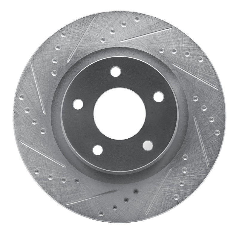 R1 Concepts R1 07-25 Chrysler SEBRING Front Left Drilled & Slotted Silver Brake Rotor