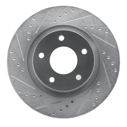 R1 Concepts R1 07-25 Chrysler SEBRING Front Left Drilled & Slotted Silver Brake Rotor