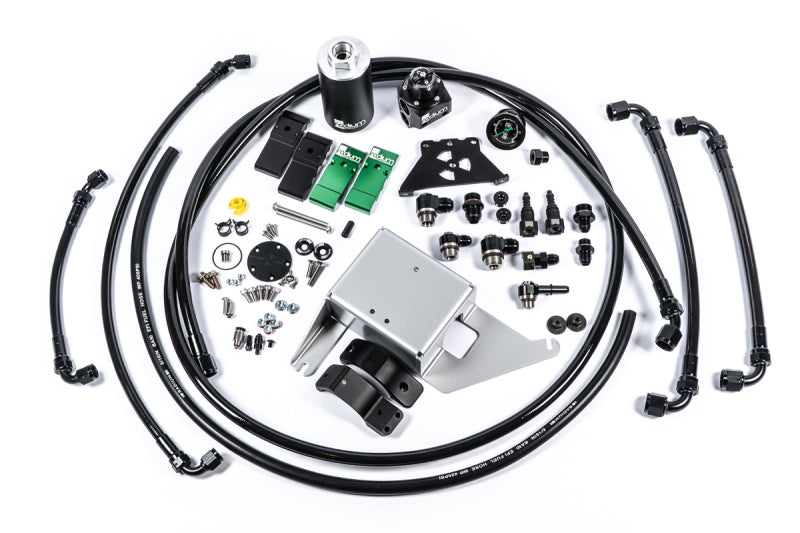 Radium Engineering 15-17 Ford Mustang Fuel Hanger Plumbing Kit - Microglass Filter