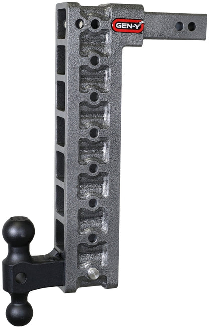 GEN-Y Hitch Gen-Y Mega Duty 2in Shank 17.5in Drop 2K TW 16K Hitch w/GH-051 Dual-Ball/GH-0100 Stabilizer Kit