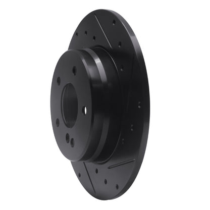 R1 Concepts R1 94-11 Mercedes-Benz CLK350 Rear Right Drilled & Slotted Black Brake Rotor