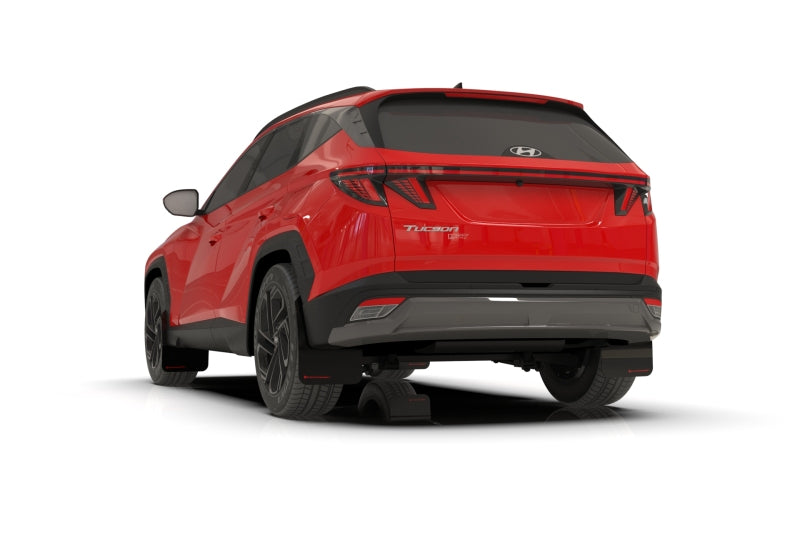 Rally Armor 25-26 Hyundai Tucson ICE XRT Black UR Mud Flap - Metallic Black Logo