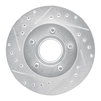 R1 Concepts R1 1990-1994 Ford Ranger (USA/Canada) Front Left Drilled & Slotted Silver Brake Rotor