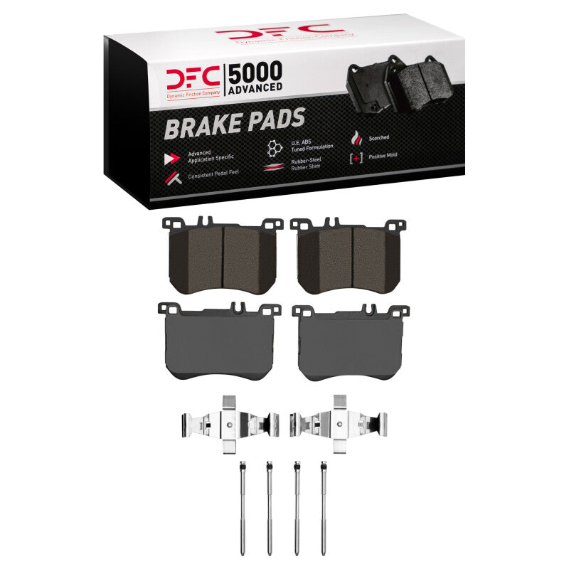 DFC 13-20 Mercedes-Benz SL450 Front 5000 Advanced Low Metallic Brake Pads and Hardware Kit