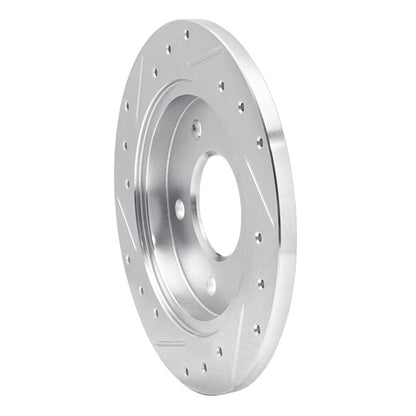 R1 Concepts R1 88-94 Buick Regal Rear Right Drilled & Slotted Silver Brake Rotor