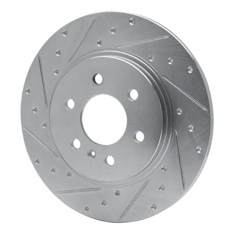 R1 Concepts R1 06-06 Buick TERRAZA Rear Left Drilled & Slotted Silver Brake Rotor