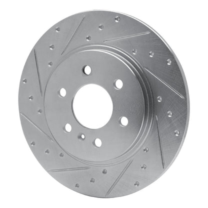 R1 Concepts R1 06-06 Buick TERRAZA Rear Left Drilled & Slotted Silver Brake Rotor