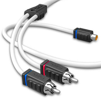 DS18 Marine Grade Tinned Copper OFC RCA Wires 1 Female to 2 Male Splitter