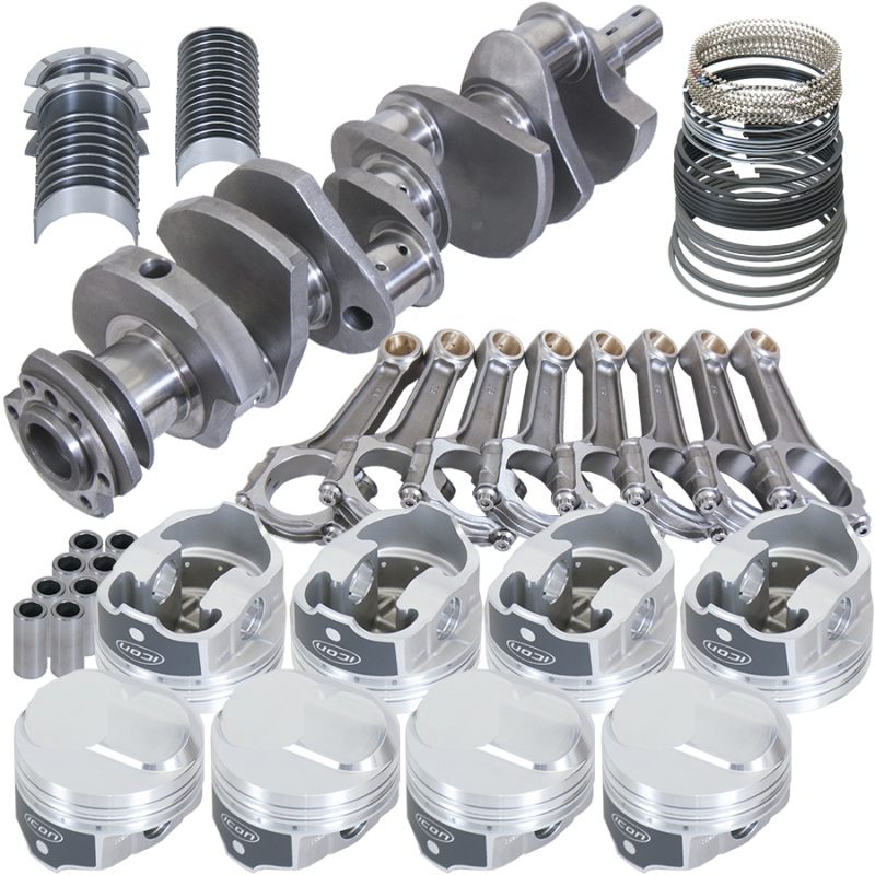 Eagle Chevy 454 4.000in Crank 6.135in I-Beam Rods 43cc Dome 4.320in Pistons Rotating Assembly