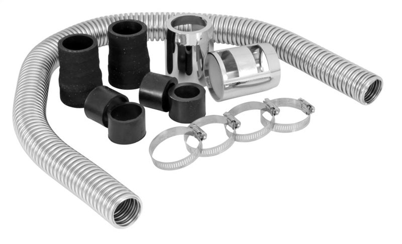 Spectre Magna Kool Radiator Hose Kit 30in W/Chrome End Covers