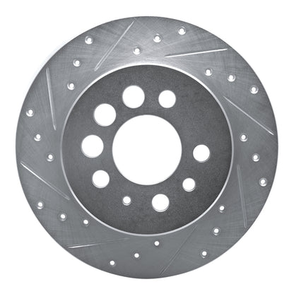 R1 Concepts R1 1974-1995 Volvo 245 Rear Left Drilled & Slotted Silver Brake Rotor