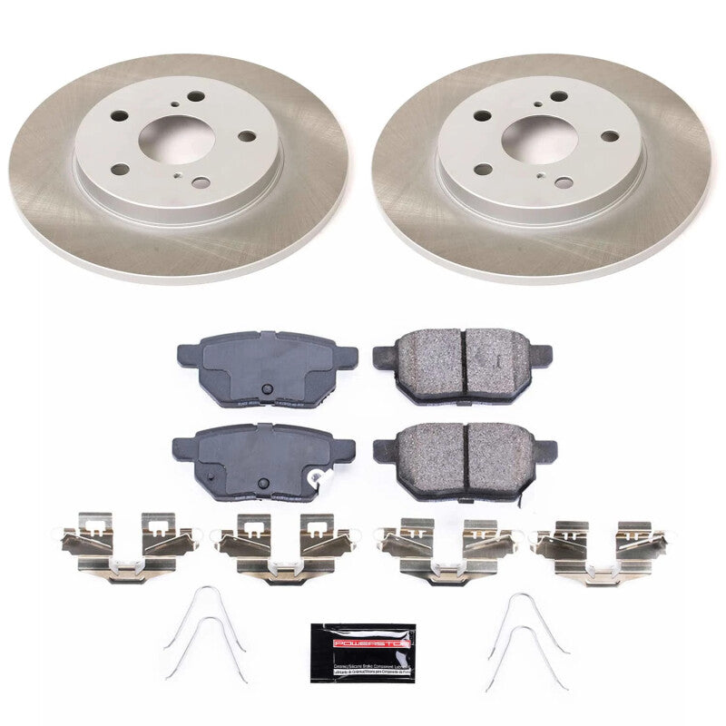 PowerStop Power Stop 17-18 Toyota Corolla iM Rear Semi-Coated Rotor Kit