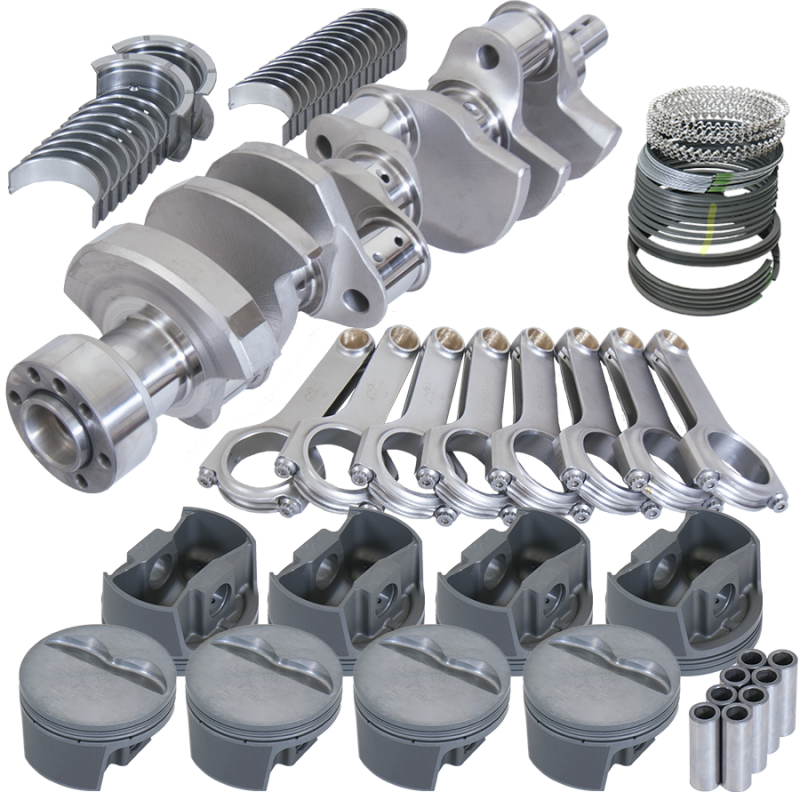 Eagle Chevy LT1 350 1Pc 3.750in Crank 5.700in H-Beam -5cc Flat Top 4.040in Pistons Rotating Assembly
