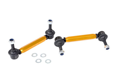 Whiteline 18-19 Kia Stinger Front Sway Bar Link Assembly Heavy Duty Adjustable Steel Ball