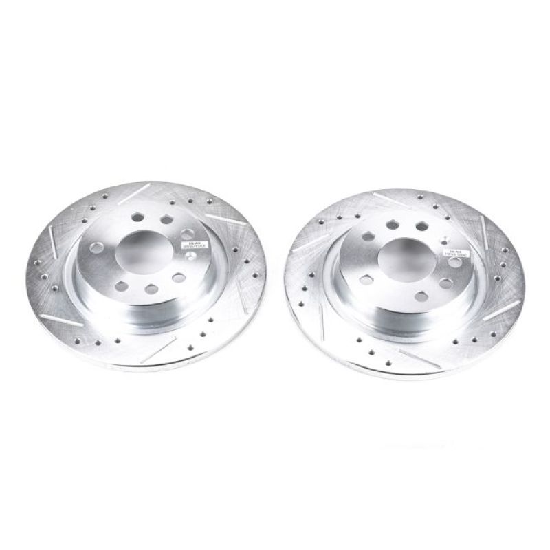 PowerStop Power Stop 03-11 Saab 9-3 Rear Evolution Drilled & Slotted Rotors - Pair