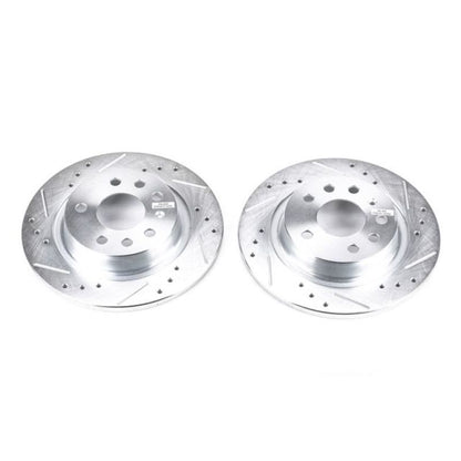 PowerStop Power Stop 03-11 Saab 9-3 Rear Evolution Drilled & Slotted Rotors - Pair