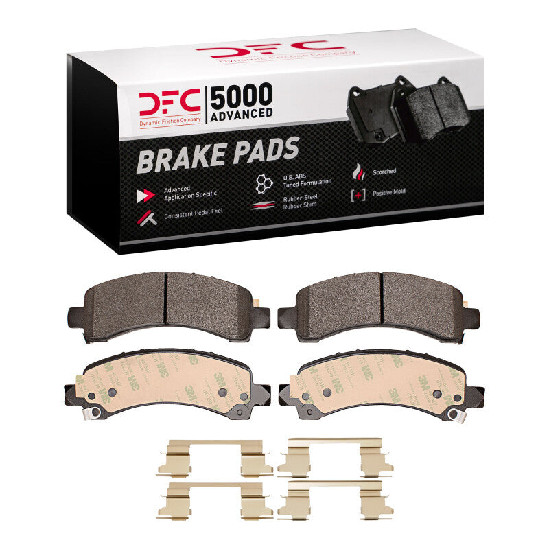 DFC 18-20 Chevrolet Express 2500 Rear 5000 Advanced Semi Metallic Brake Pads and Hardware Kit