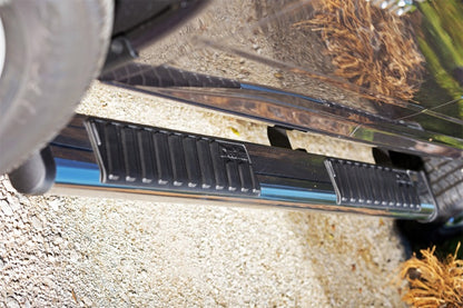 Dee Zee 99-23 Chevrolet/GMC/Dodge/Ford Full Size Truck Tubes - 6In Oval - Stainless Steel (CrewCab)