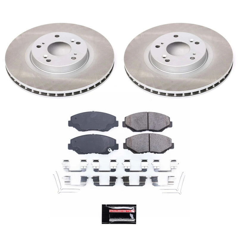 PowerStop Power Stop 12-15 Honda Civic Front Semi-Coated Rotor Kit