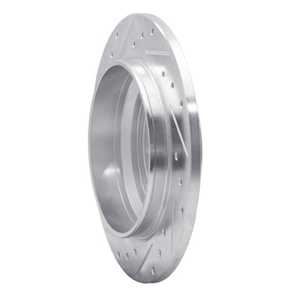 R1 Concepts R1 99-00 Volvo V70 Rear Right Drilled & Slotted Silver Brake Rotor