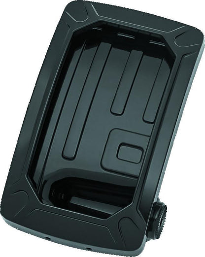 Kuryakyn Nova Curved Vertical Mount Side License Plate Holder Gloss Black
