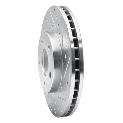 R1 Concepts R1 02-07 Nissan X-Trail (Mexico) Front Right Drilled & Slotted Silver Brake Rotor