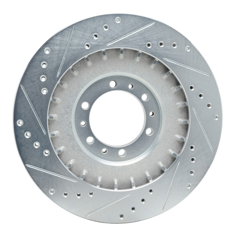 R1 Concepts R1 98-04 Mitsubishi Montero Sport (USA/Canada) Front Right Drilled & Slotted Silver Brake Rotor