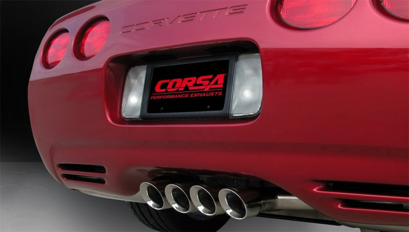 CORSA Performance Corsa 1997-2004 Chevrolet Corvette C5 Z06 5.7L V8 Polished Sport Axle-Back Exhaust
