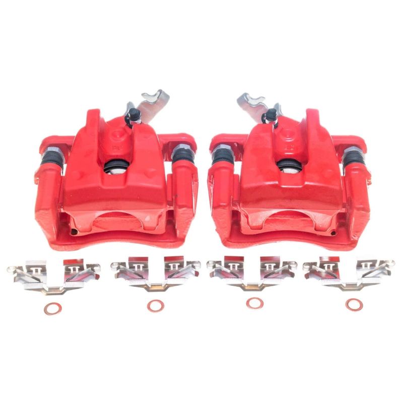 PowerStop Power Stop 09-10 Pontiac Vibe Rear Red Calipers - Pair