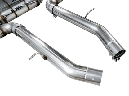 AWE Tuning 20-25 BMW X3 M/M Comp (F97) AWD SwitchPath Axle-Back Exhaust - Chrome Silver Tips