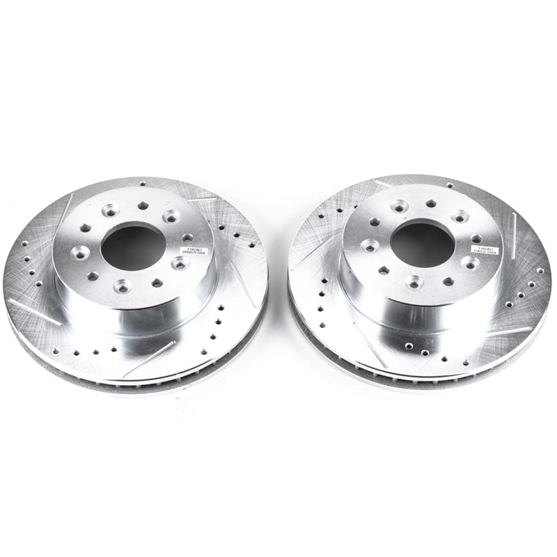 PowerStop Power Stop 63-82 Chevrolet Corvette Front Evolution Drilled & Slotted Rotors - Pair
