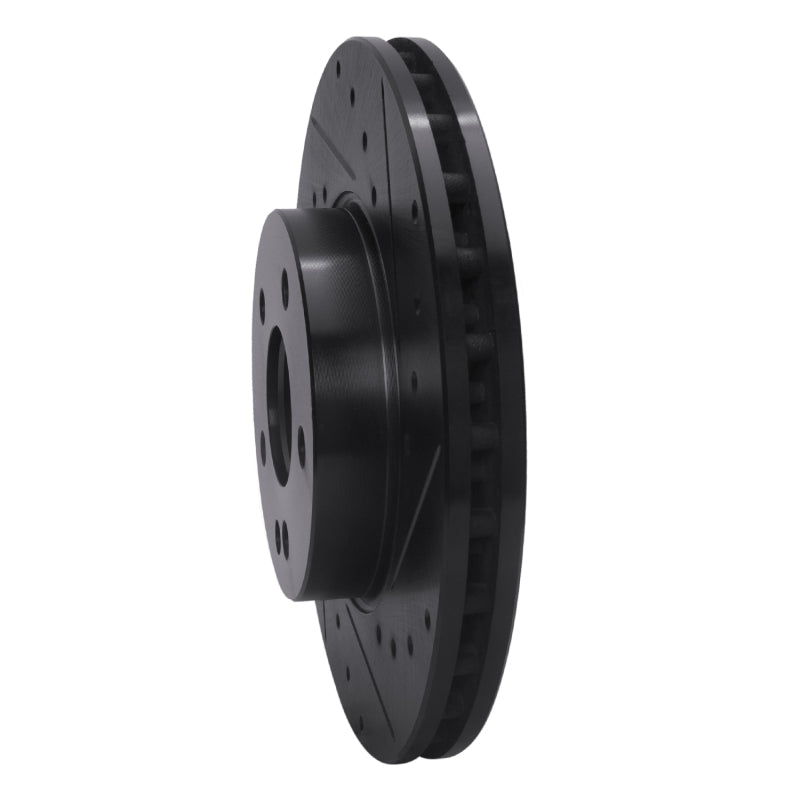 R1 Concepts R1 16-23 Mercedes-Benz Metris Front Right Drilled & Slotted Black Brake Rotor